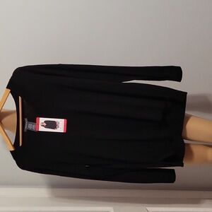 Matty M Classic Black V-Neck Sweater